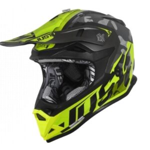 Motokrosová prilba JUST1 J32 PRO SWAT camo žltá fluo