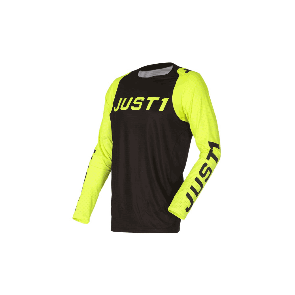 Motokrosový Dres JUST1 J-Flex Adrenaline Čierna_Zltá Fluo