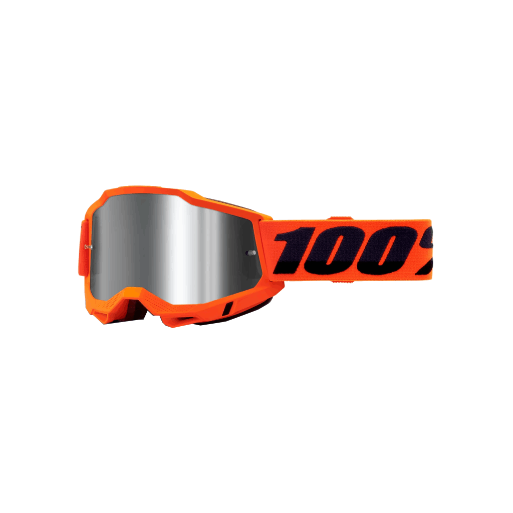 Motokrosové Okuliare 100% Accuri 2 ORANGE - MIRROR SILVER LENS