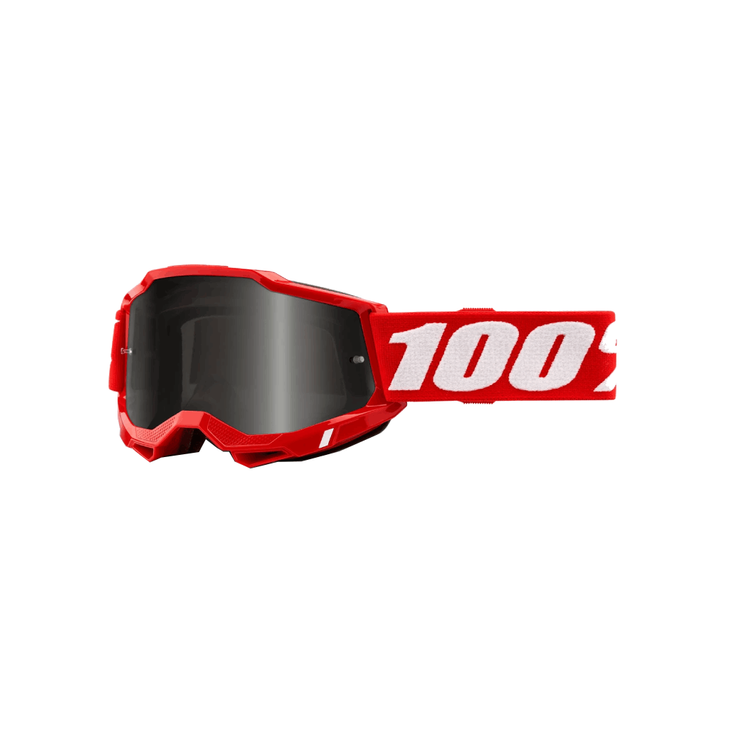 Motokrosové Okuliare 100% Accuri 2 SAND GOGGLE RED - SMOKE LENS