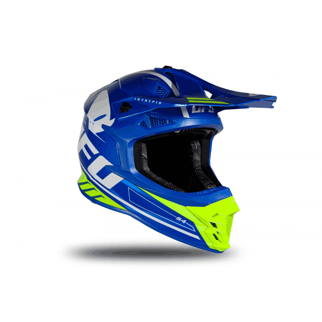 Motokrosová Prilba UFO INTREPID 2023 Blue Neon Yellow Lesklá (4)