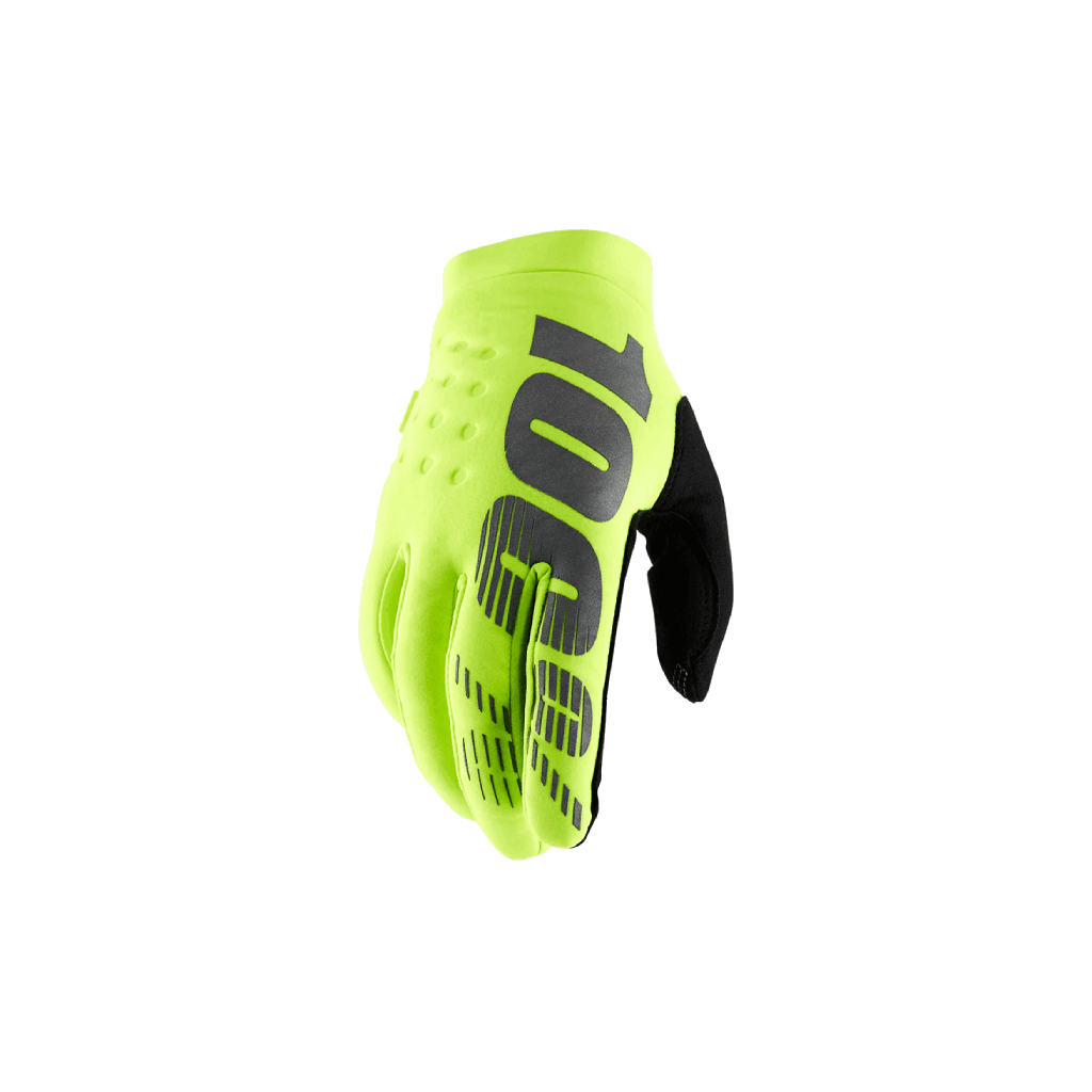 Motokrosové Rukavice 100% Brisker Fluo Zlta