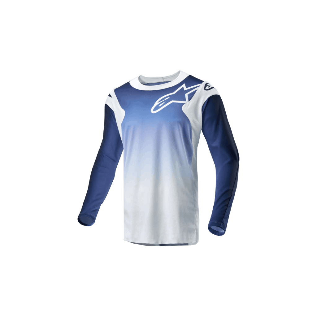 Motokrosový Dres Alpinestars Racer Hoen Biela_Navy_Modrá